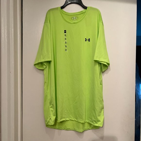 Under Armour Men's NWT bright green active loose-fitting active tee (nwt / 2XL) - Picture 9 of 11